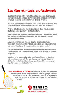Les rites et rituels professionnels