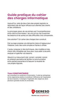 Guide pratique du cahier des charges informatique