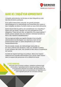 Guide de l'enquêteur administratif