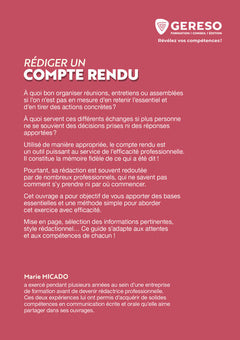 Rédiger un compte rendu