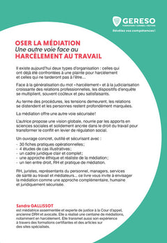 Oser la médiation : une autre voie face au harcèlement au travail
