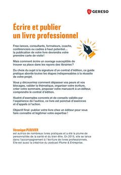 Écrire et publier un livre professionnel