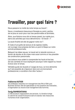 Travailler pour quoi faire ?