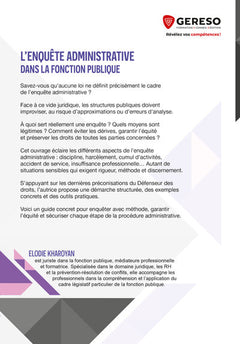 L'enquête administrative dans la fonction publique