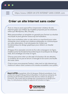 Créer un site Internet sans coder