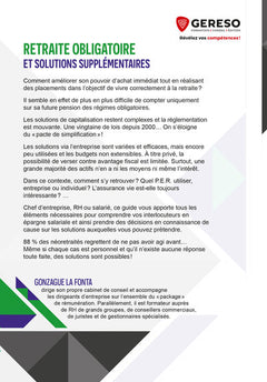 Retraite obligatoire et solutions supplémentaires