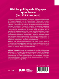Histoire politique de l’Espagne après Franco (de 1975 à nos jours)