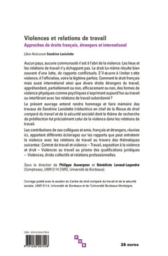 Violences et relations de travail