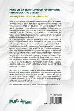 Penser la ruralité en Aquitaine Saubusse