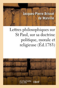 Lettres philosophiques sur St Paul