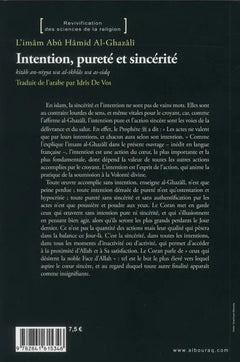 Intention pureté et sincérité