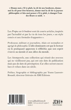 Propos sur le bonheur - éditions 2022