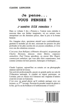 Je pense... Vous pensez ?