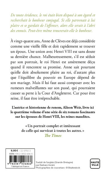 Les Reines maudites, T4 : Anne de Clèves