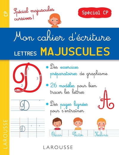 petit cahier d'écriture spécial majuscules