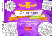 20 coloriages magiques spécial français, 7-10 ans