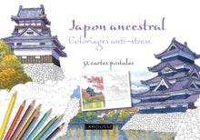 Japon ancestral coloriages anti-stress - 32 cartes postales