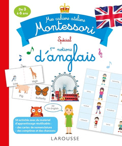 Mes cahiers ateliers Montessori spécial 1ères notions d'anglais