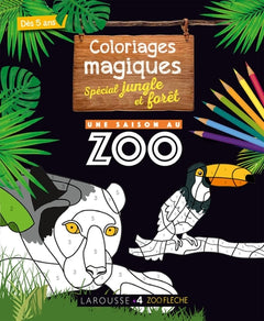 Coloriages magiques Une saison au zoo, spécial jungle