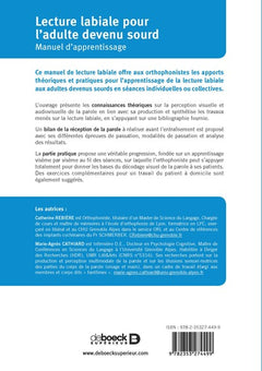 Lecture labiale pour l’adulte devenu sourd: Manuel d’apprentissage