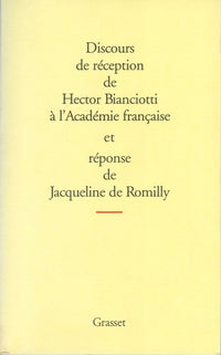 Discours de réception à l'Académie française