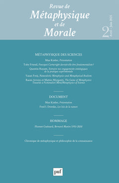 REVUE DE METAPHYSIQUE ET MORALE, 2025-2