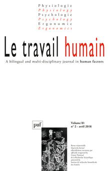 Travail humain 2018, vol. 81 (2)