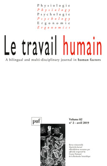 Le travail humain 2019, vol.82, n.2