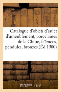 Catalogue d'objets d'art et d'ameublement