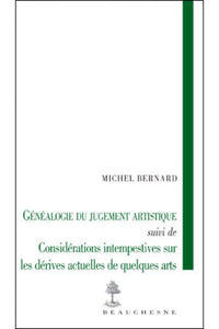 La généalogie du jugement artistique