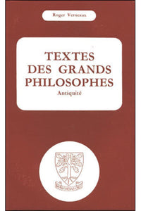 Textes des grands philosophes : Antiquité