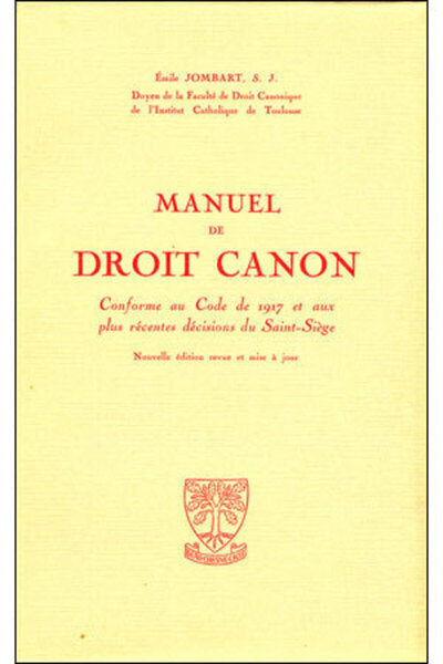 Manuel de droit canon