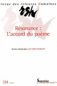 Revue des Sciences Humaines, n°314/avril - juin 2014