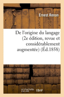 De l'origine du langage