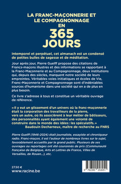 La franc-maçonnerie et le compagnonnage en 365 jours
