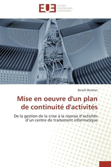 Mise en oeuvre d'un plan de continuité d'activités