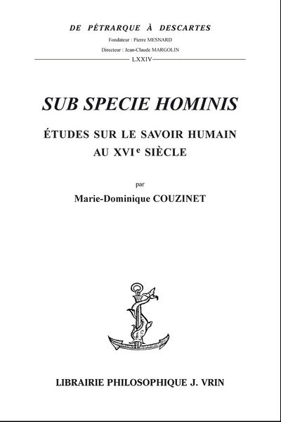 Sub specie Hominis