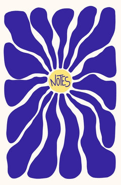 Carnet  Fleur bleue