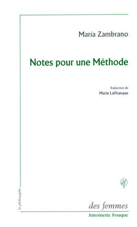 notes pour une méthode