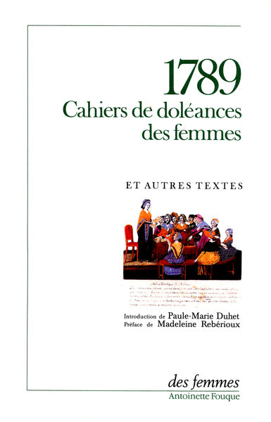 1789 Cahiers de doléances des femmes
