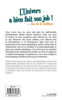 L'Univers a bien fait son job ! … ma vie de médium