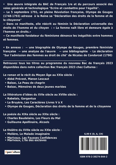Déclaration des droits de la femme et de la citoyenne