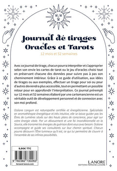 Journal de tirages - Oracles et Tarots - 12 mois et 52 semaines