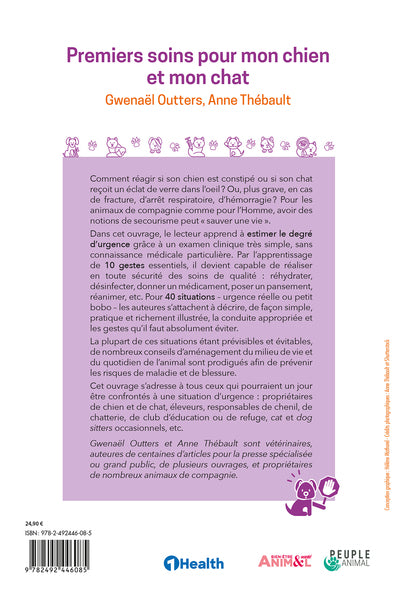 Premiers soins pour mon chien et mon chat