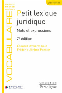 Petit lexique juridique - Mots et expressions