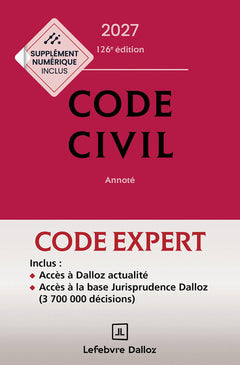 Code Dalloz Expert. Code civil 2027. 24e éd.