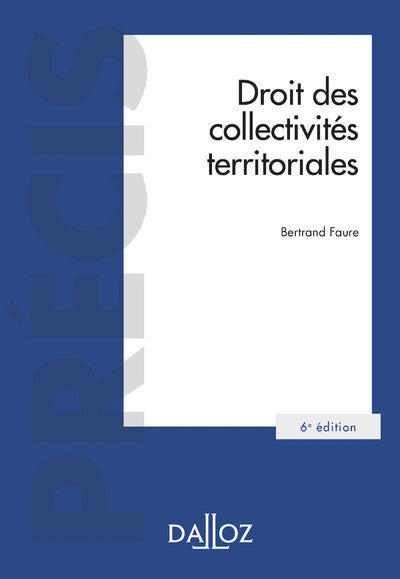 Droit des collectivités territoriales 6ed