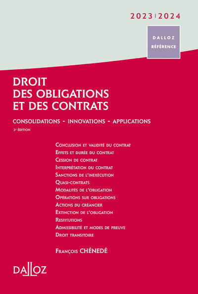 Droit des obligations et des contrats