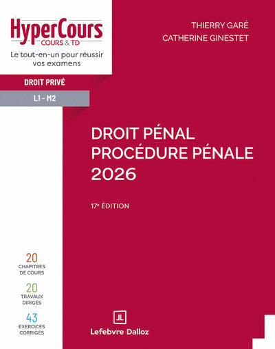 Droit pénal. Procédure pénale 2026