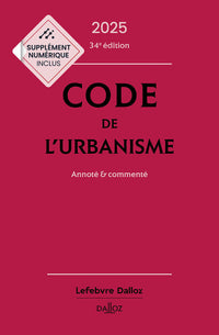 Code de l'urbanisme 2025